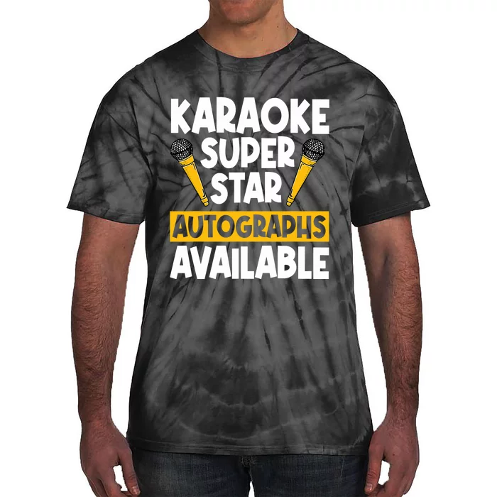 Karaoke Superstar Autographs Available KTV Singer Tie-Dye T-Shirt