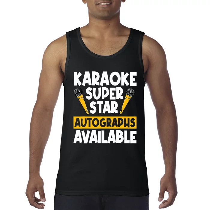 Karaoke Superstar Autographs Available KTV Singer Tank Top