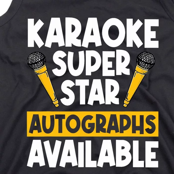 Karaoke Superstar Autographs Available KTV Singer Tank Top