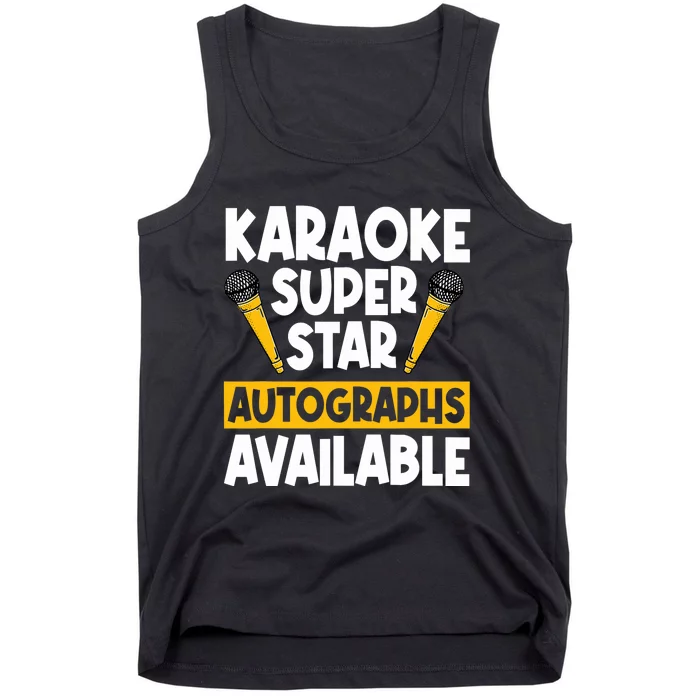 Karaoke Superstar Autographs Available KTV Singer Tank Top