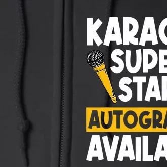 Karaoke Superstar Autographs Available KTV Singer Full Zip Hoodie