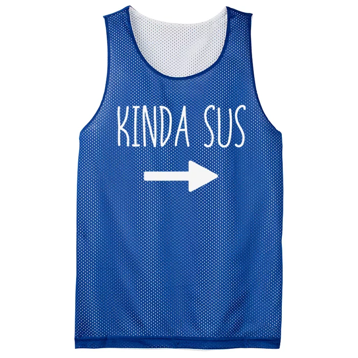 Kinda Sus Arrow Gaming Meme Matching Halloween Costume Funny Mesh Reversible Basketball Jersey Tank