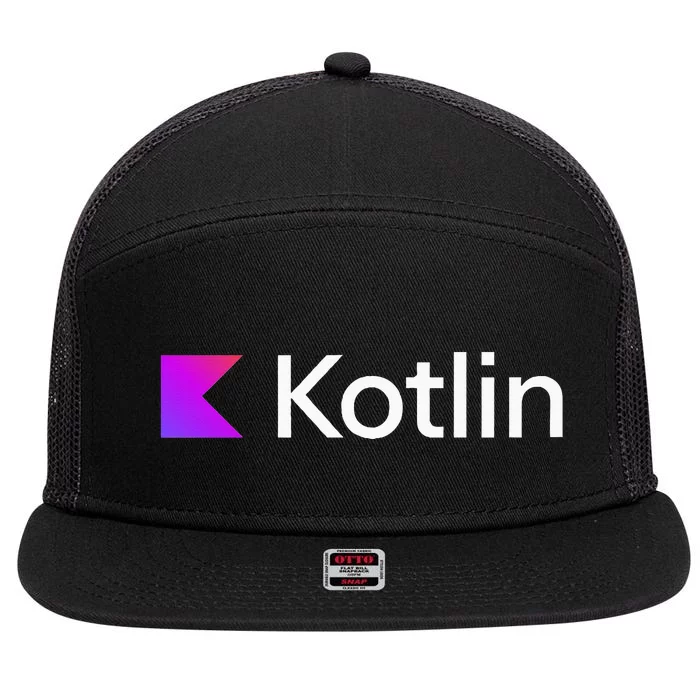 Kotlin Serverside Application Development Programming V1 7 Panel Mesh Trucker Snapback Hat