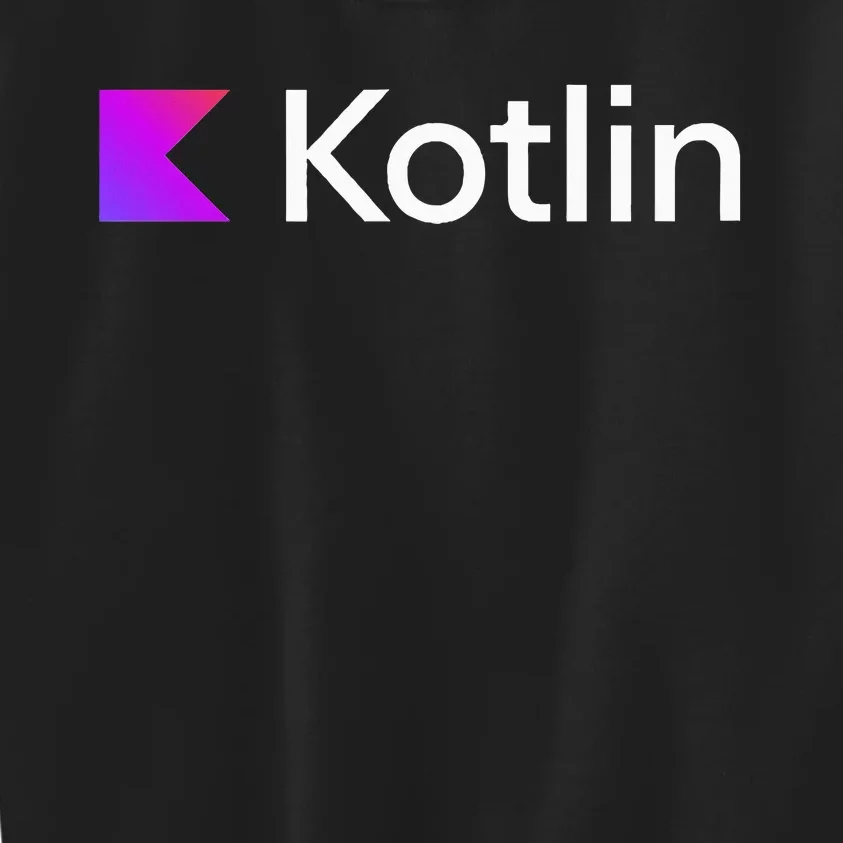 Kotlin Serverside Application Development Programming V1 Kids Sweatshirt