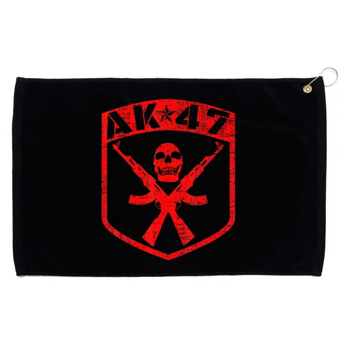 Kalashnikov Skull Ak47 Assault Rifle Gun Grommeted Golf Towel