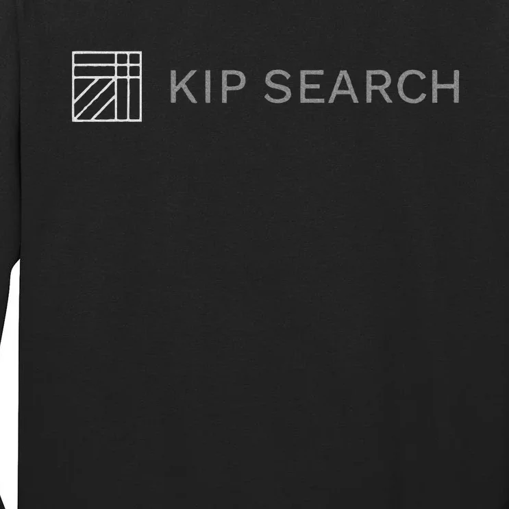 Kip Search Black And White Tall Long Sleeve T-Shirt