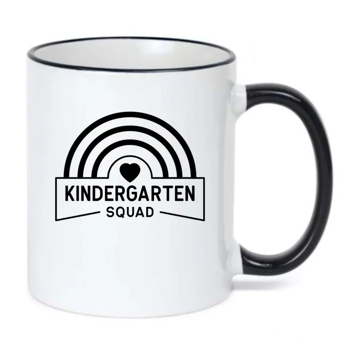 Kindergarten Squad Back To School Black Color Changing Mug