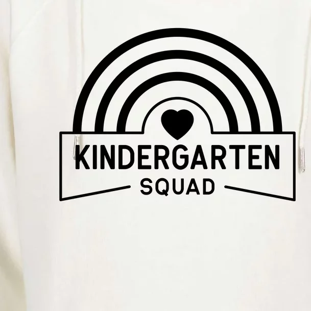 Kindergarten Squad Back To School Womens Funnel Neck Pullover Hood