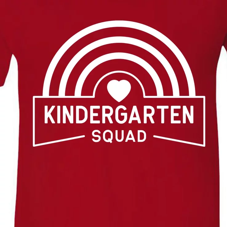 Kindergarten Squad Back To School V-Neck T-Shirt