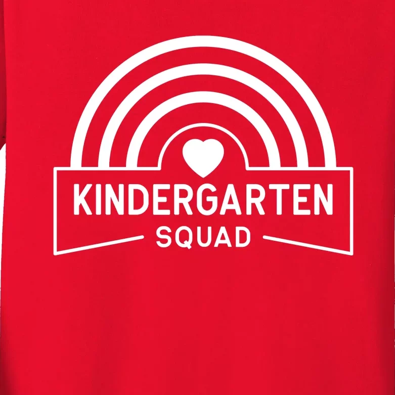 Kindergarten Squad Back To School Kids Long Sleeve Shirt