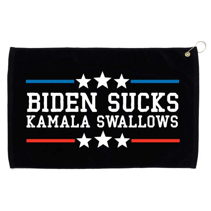 Kamala Swallows Biden Sucks Grommeted Golf Towel