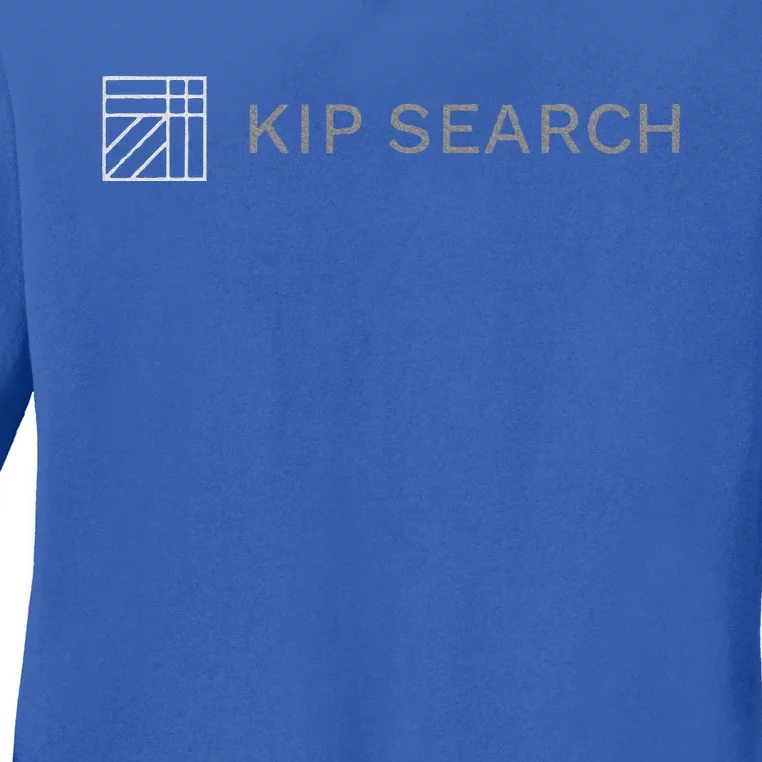 Kip Search Black And White Ladies Long Sleeve Shirt