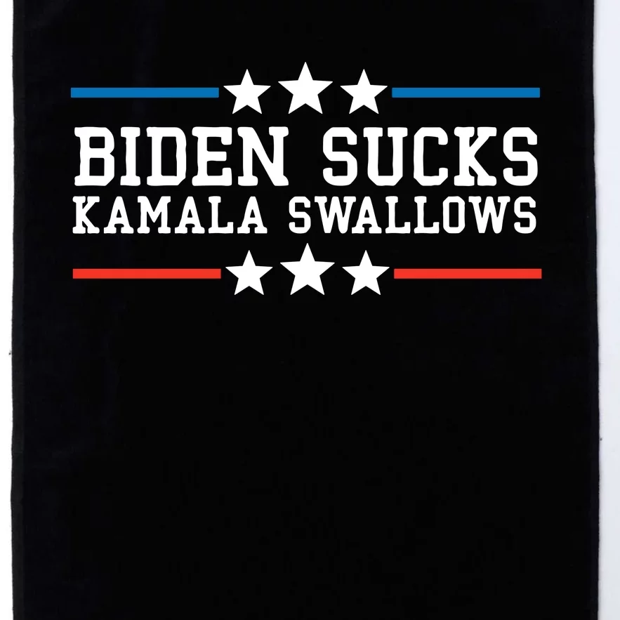 Kamala Swallows Biden Sucks Platinum Collection Golf Towel