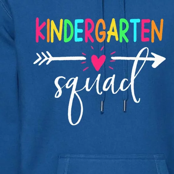 Kindergarten Squad Back To School Team Teacher Student Premium Hoodie