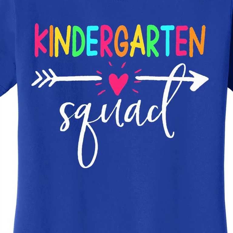 Kindergarten Squad Back To School Team Teacher Student Women's T-Shirt