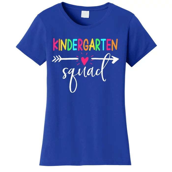 Kindergarten Squad Back To School Team Teacher Student Women's T-Shirt