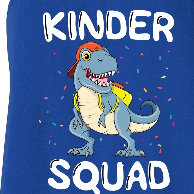 Kinder Squad Back To School Teacher Kindergarten Team Gift Women's Racerback Tank