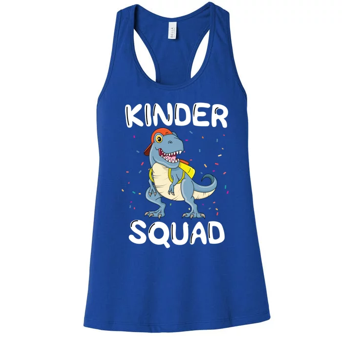 Kinder Squad Back To School Teacher Kindergarten Team Gift Women's Racerback Tank