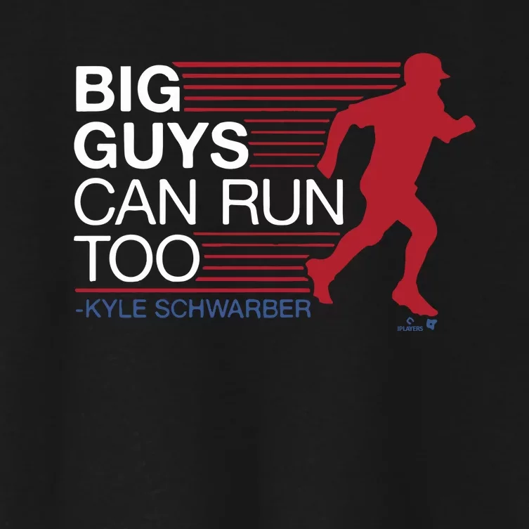 Kyle Schwarber Big Guys Can Run Too Women's Crop Top Tee