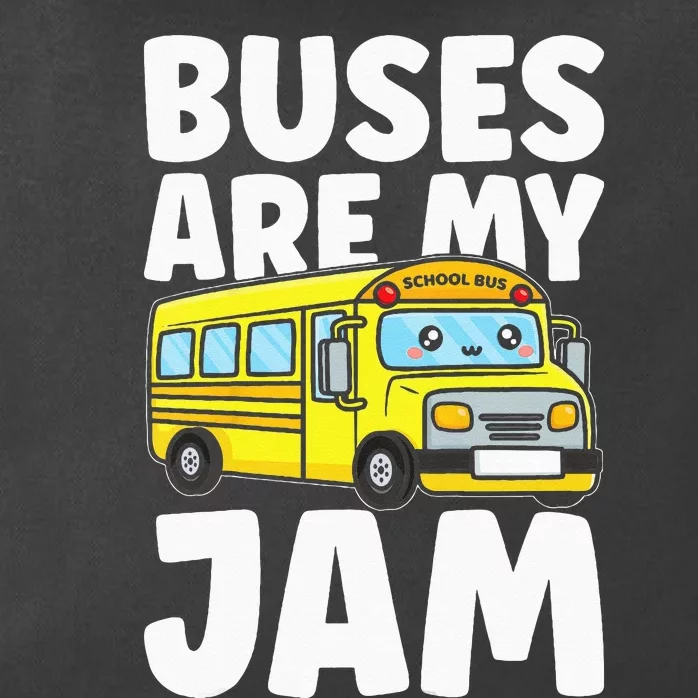 Kids School Bus Buses Are My Jam Zip Tote Bag