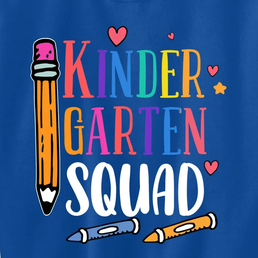 Kindergarten Squad Back To School Kindergarten Teacher Gift Kids Sweatshirt