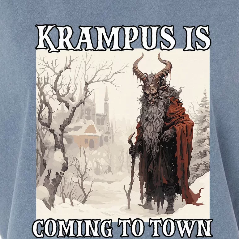 Krampus Santa Claus T Bavarian Legendary Figure Kramperl Garment-Dyed Women's Muscle Tee