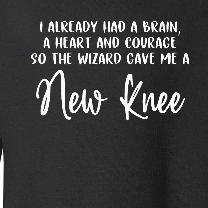 Knee Surgery Completed Funny Knee Replacement Gift Recovery Toddler Sweatshirt