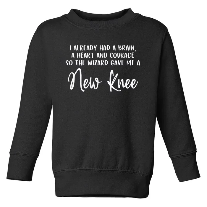 Knee Surgery Completed Funny Knee Replacement Gift Recovery Toddler Sweatshirt