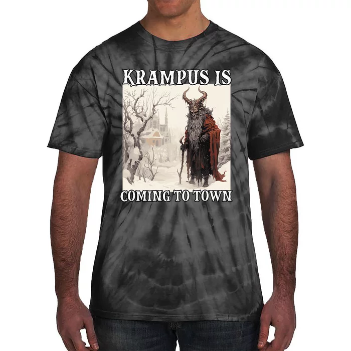 Krampus Santa Claus T Bavarian Legendary Figure Kramperl Tie-Dye T-Shirt