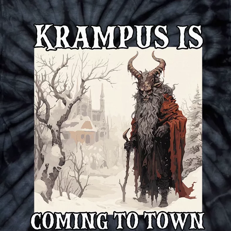 Krampus Santa Claus T Bavarian Legendary Figure Kramperl Tie-Dye T-Shirt