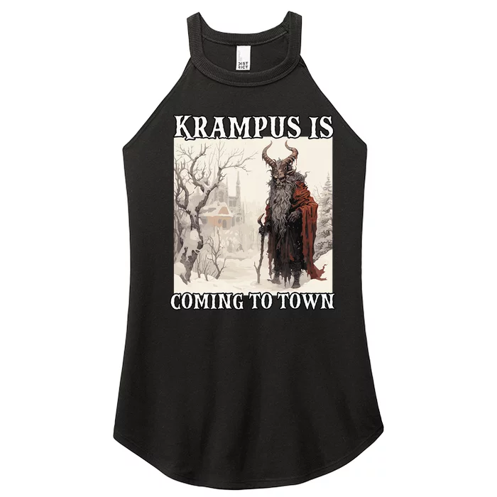 Krampus Santa Claus T Bavarian Legendary Figure Kramperl Women’s Perfect Tri Rocker Tank