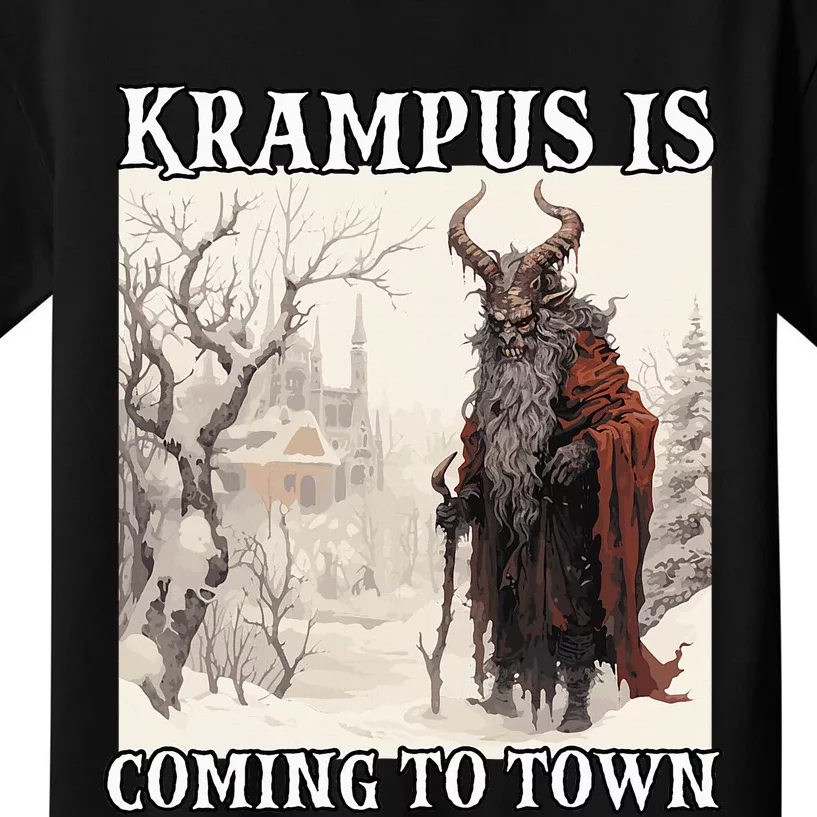 Krampus Santa Claus T Bavarian Legendary Figure Kramperl Kids T-Shirt