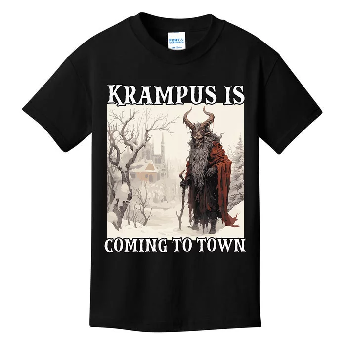 Krampus Santa Claus T Bavarian Legendary Figure Kramperl Kids T-Shirt