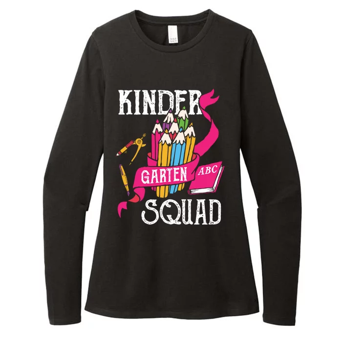 Kindergarten Squad Cute Kindergarten Funny Gift Womens CVC Long Sleeve Shirt