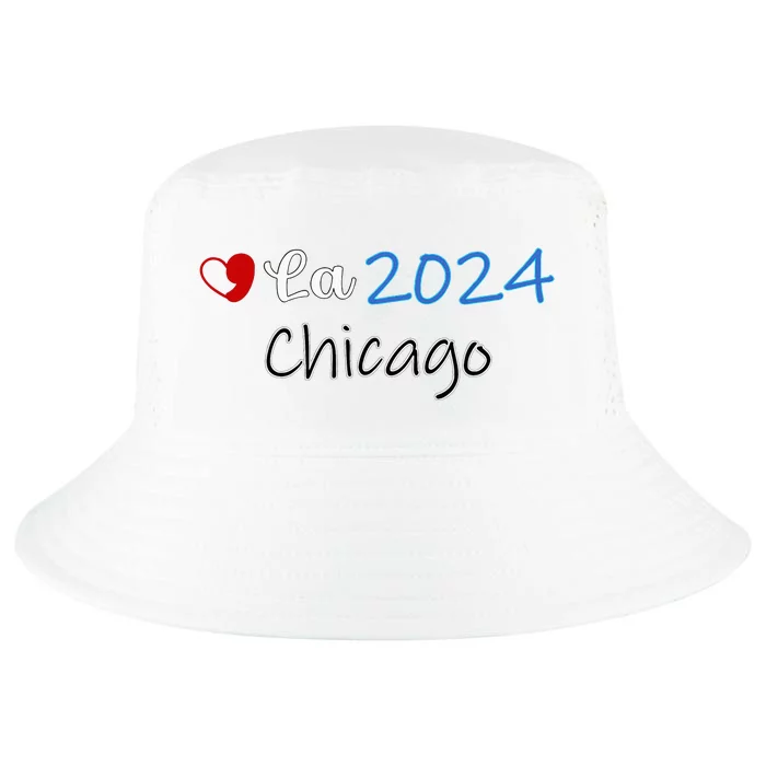 Kamala Supporter Chicago Dnc Comma La Heart Harris President Cool Comfort Performance Bucket Hat