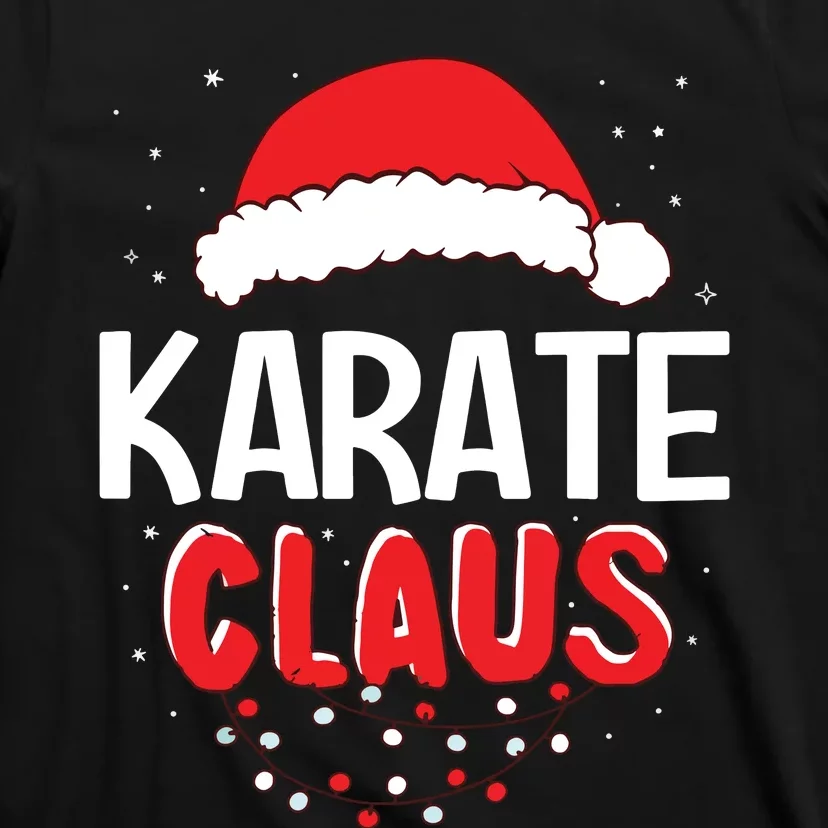 Karate Santa Claus Christmas Matching Costume T-Shirt