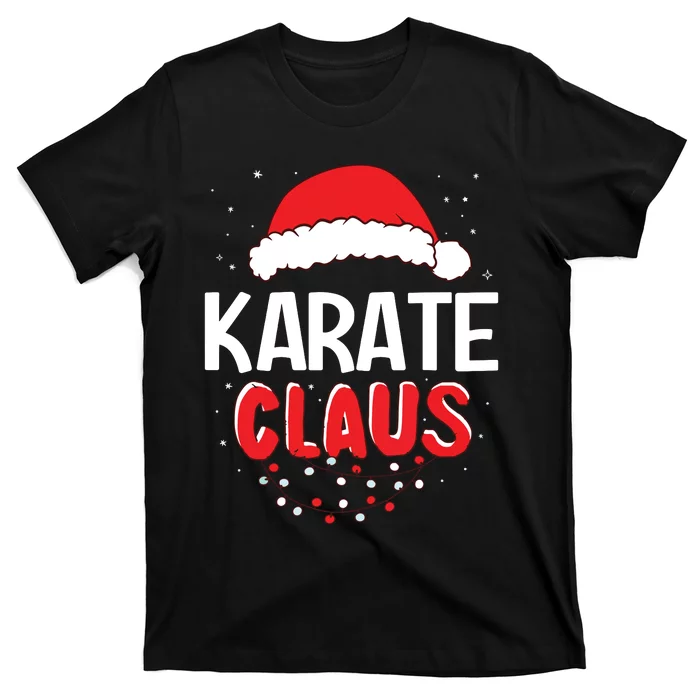 Karate Santa Claus Christmas Matching Costume T-Shirt