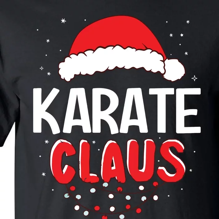 Karate Santa Claus Christmas Matching Costume Tall T-Shirt