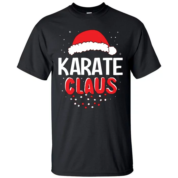 Karate Santa Claus Christmas Matching Costume Tall T-Shirt