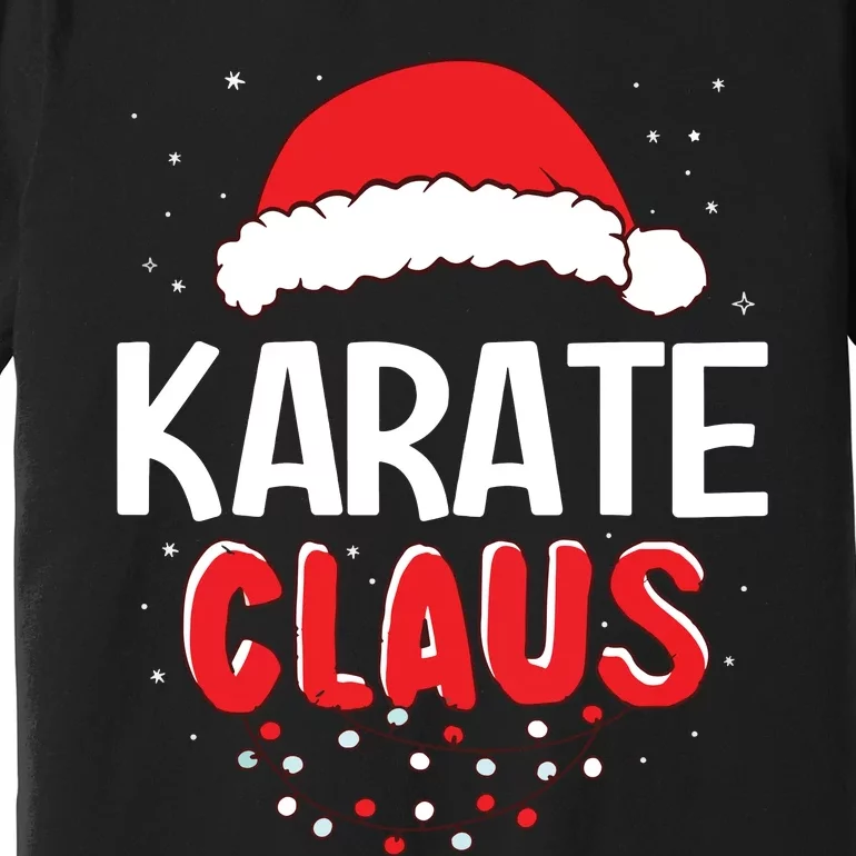 Karate Santa Claus Christmas Matching Costume Premium T-Shirt