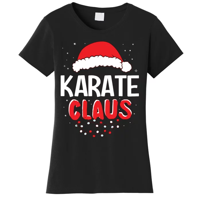 Karate Santa Claus Christmas Matching Costume Women's T-Shirt