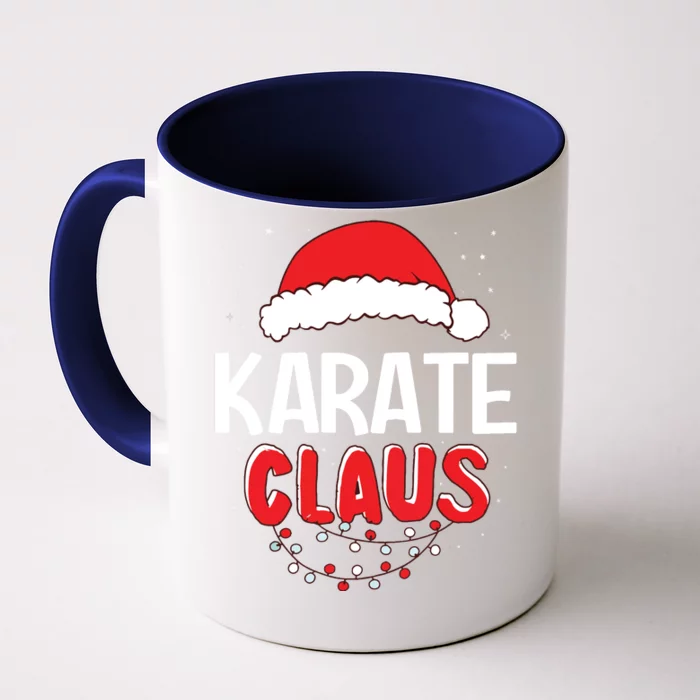 Karate Santa Claus Christmas Matching Costume Front & Back Coffee Mug