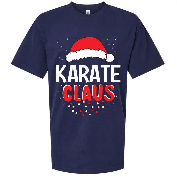 Karate Santa Claus Christmas Matching Costume Sueded Cloud Jersey T-Shirt