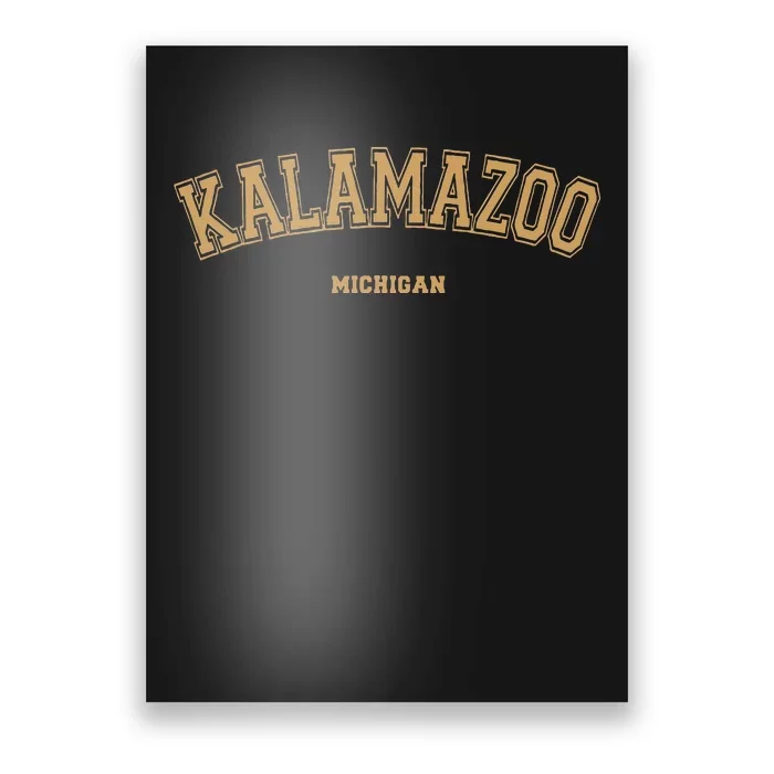 Kalamazoo Sports College Style On Kalamazoo Poster