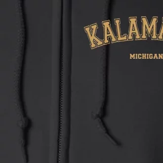 Kalamazoo Sports College Style On Kalamazoo Full Zip Hoodie