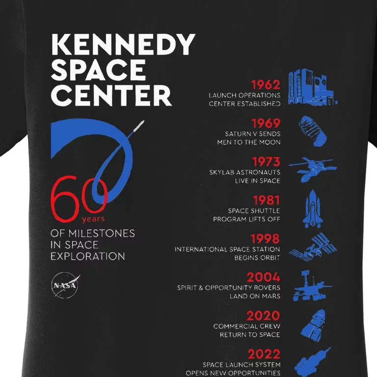 Kennedy Space Center 60th Anniversary Educational Women's T-Shirt