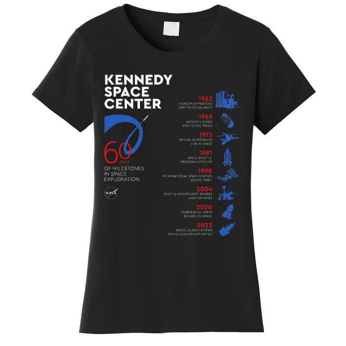 Kennedy Space Center 60th Anniversary Educational Women's T-Shirt