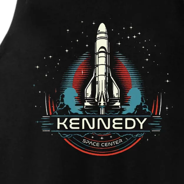 Kennedy Space Center Merritt Island Florida Shuttle Ladies Tri-Blend Wicking Tank