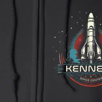 Kennedy Space Center Merritt Island Florida Shuttle Full Zip Hoodie