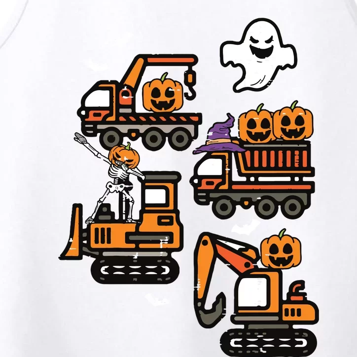 Kids Spooky Construction Trucks Halloween Costume Boy Performance Tank